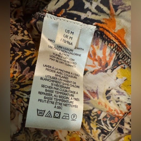 NEW We the Free People Cool Meadow Peasant Blouse Size Medium Yellow NWOT - Picture 6 of 6